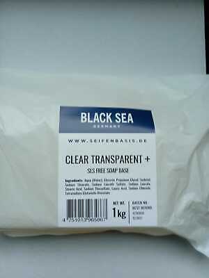 Black Sea Glycerinseife Transparent - Rohseife Seifenbasis 1 Kg (sls-frei)